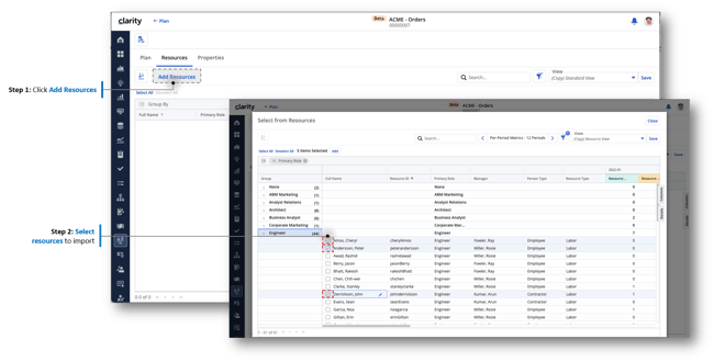 Add Resources to the Plan